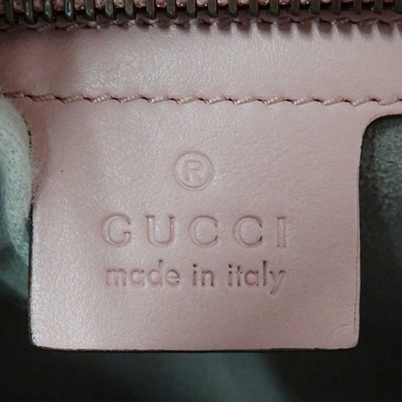 GUCCI Bag Women's Handbag Shoulder 2way Leather GG Marmont Pink 448054 Quilted - Picture 9 of 16